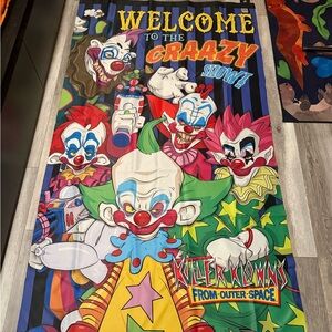 Killer Clowns door cover/wall tapestry